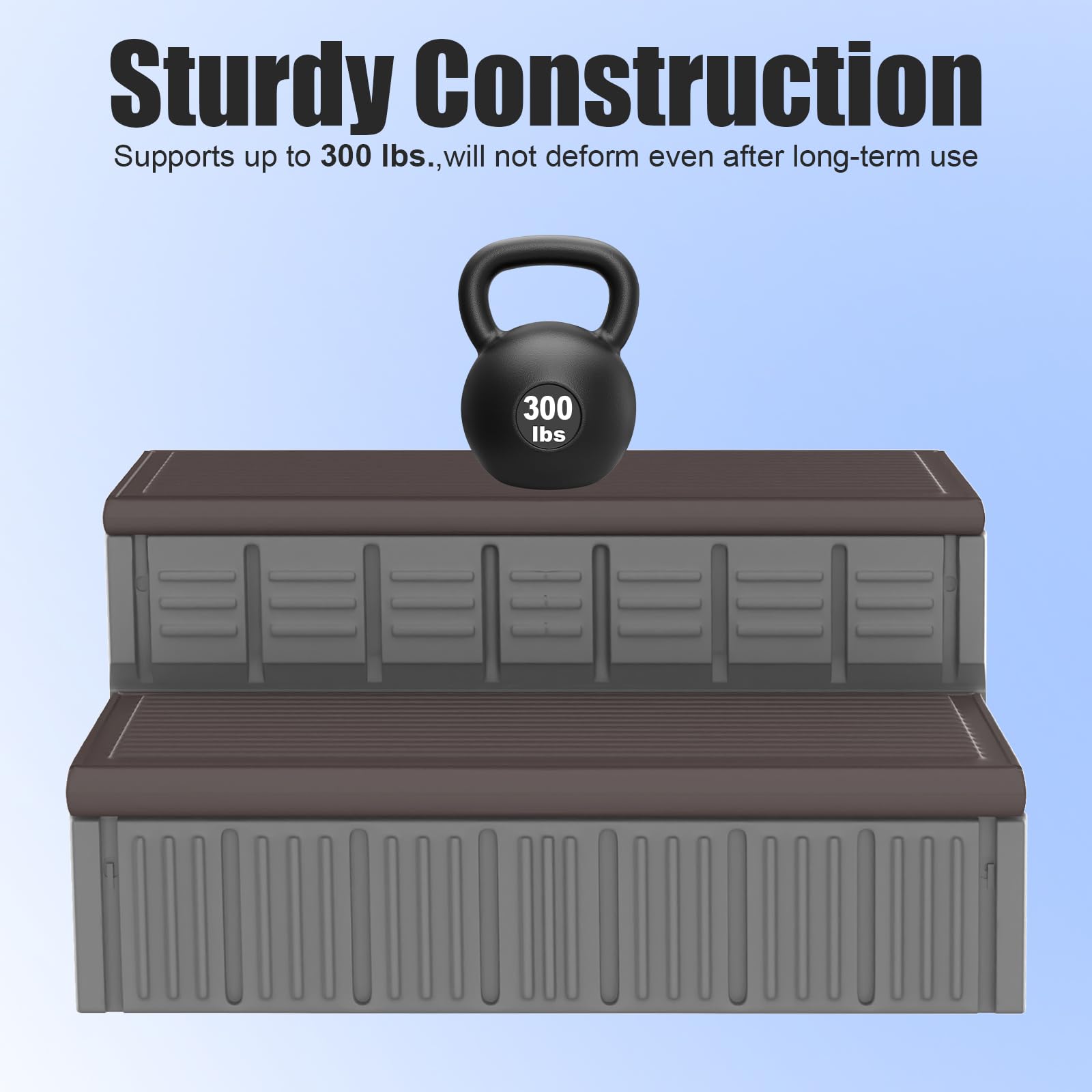Marketty tool-free assembly makes setup quick and easy