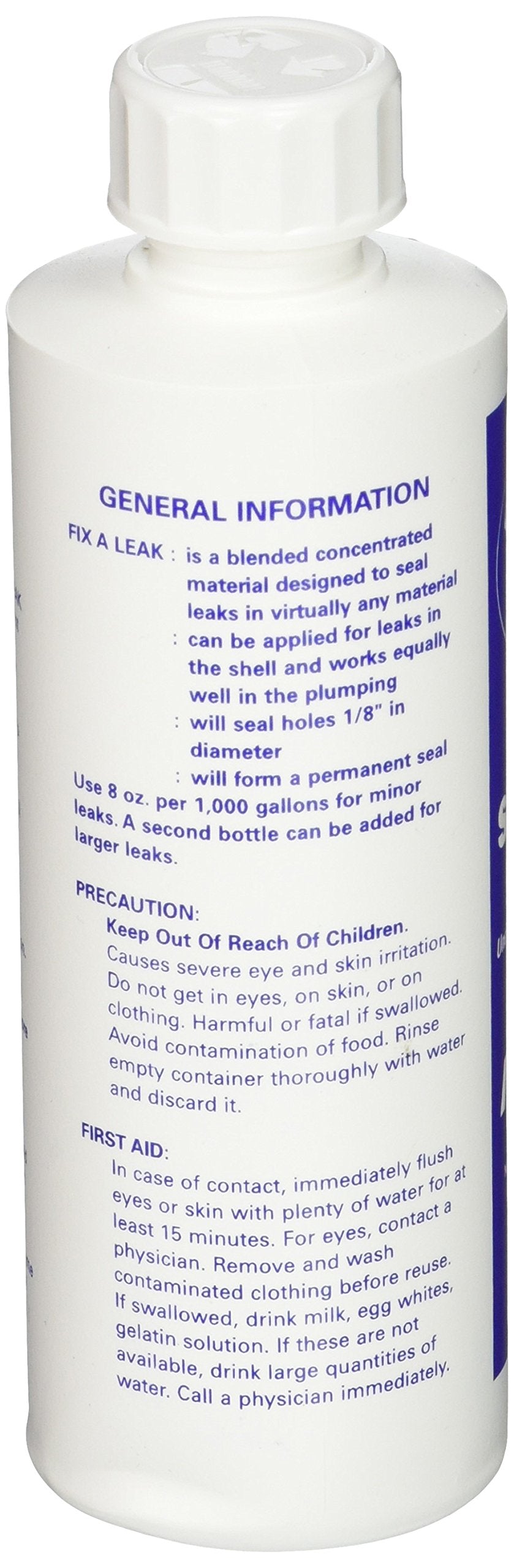 Marlig Fix-A-Leak applied to spa hole helps reduce water loss and extend spa use.