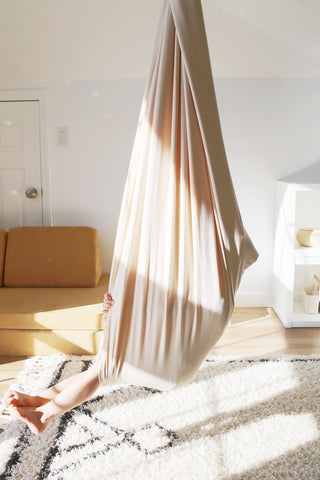Marlowe & Co swing holds up to 200 pounds for growing kids.
