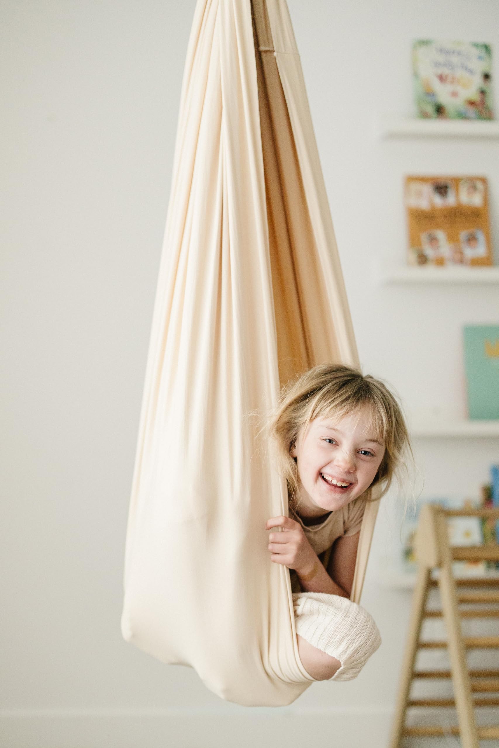 Marlowe & Co oat color swing blends with decor and spaces.