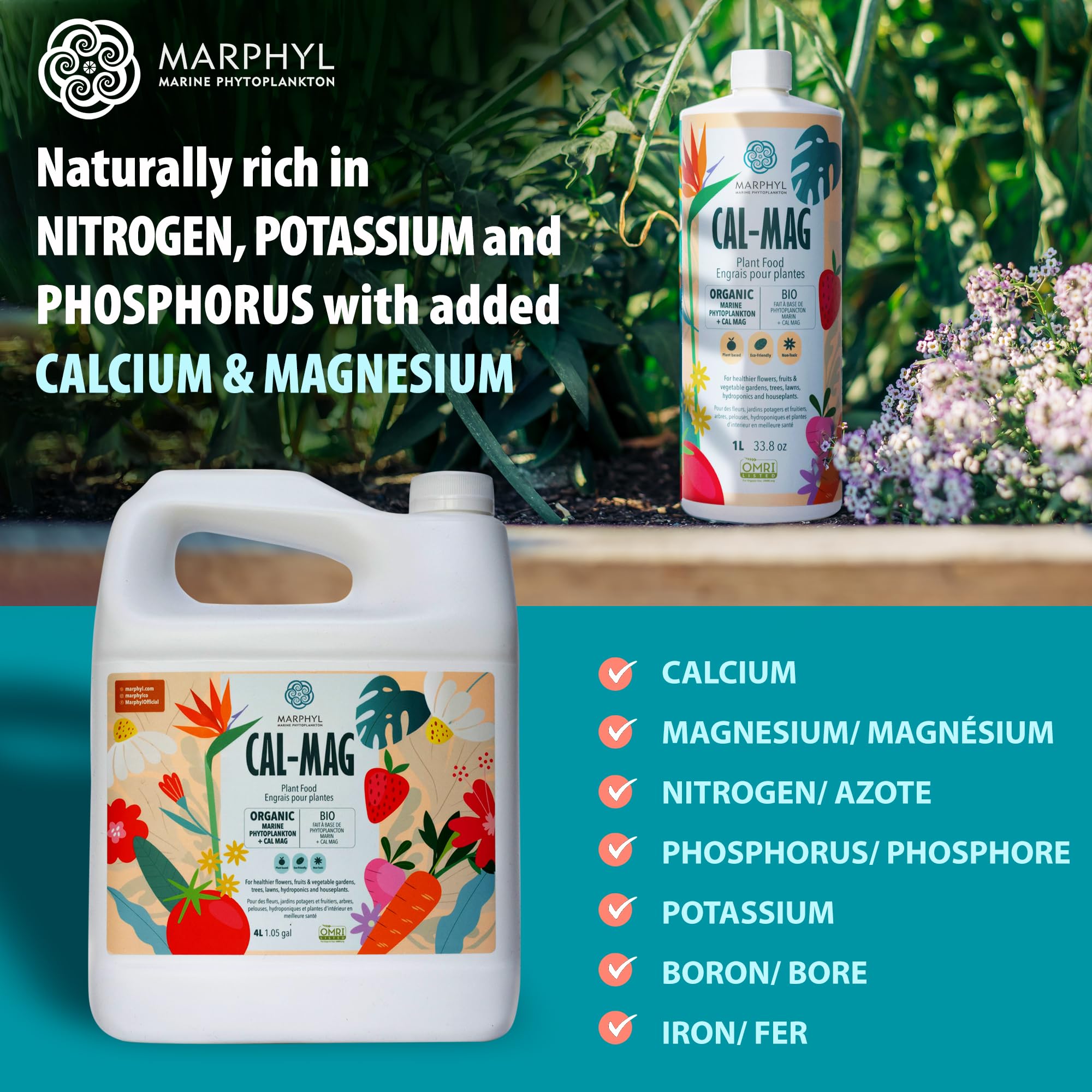 MARPHYL measuring drops shows precise dosing for tailored plant nutrition.