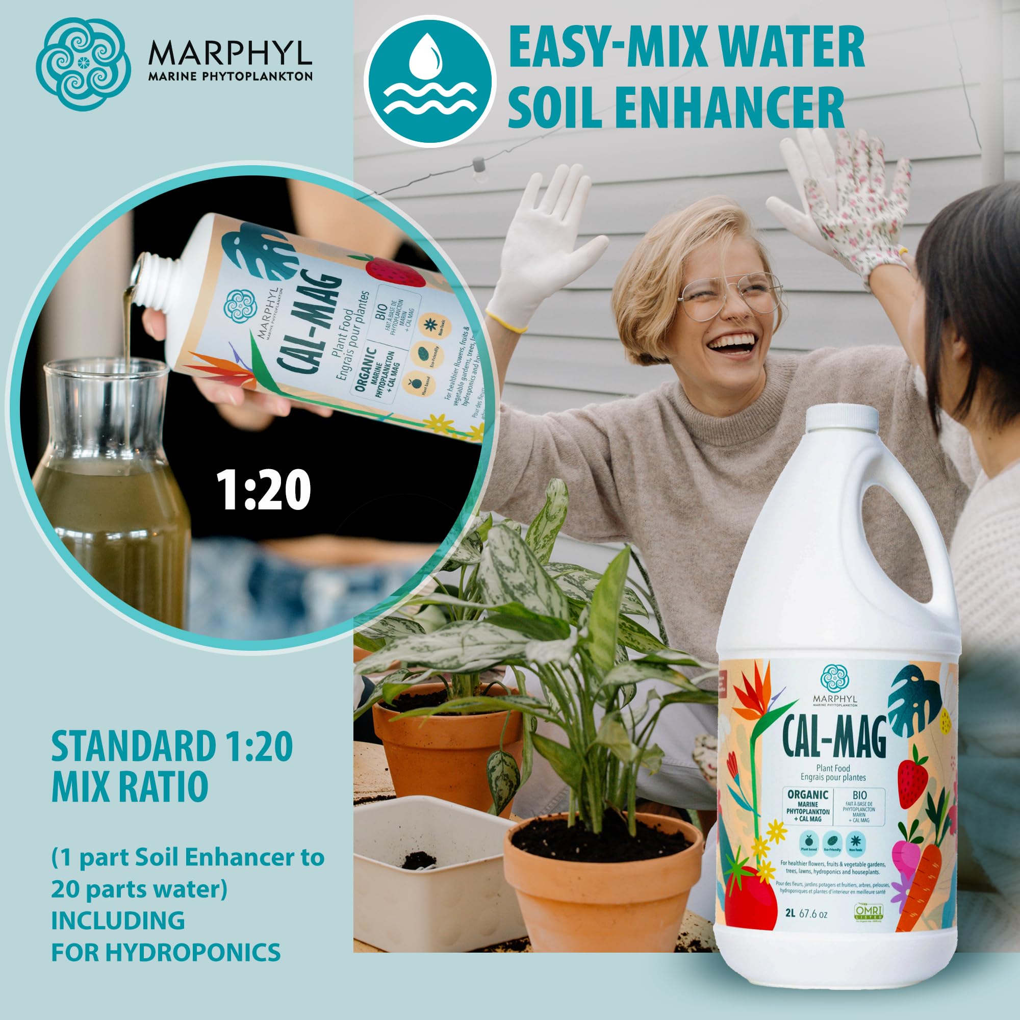 MARPHYL Cal-Mag helps succulents maintain crisp leaves and steady growth.
