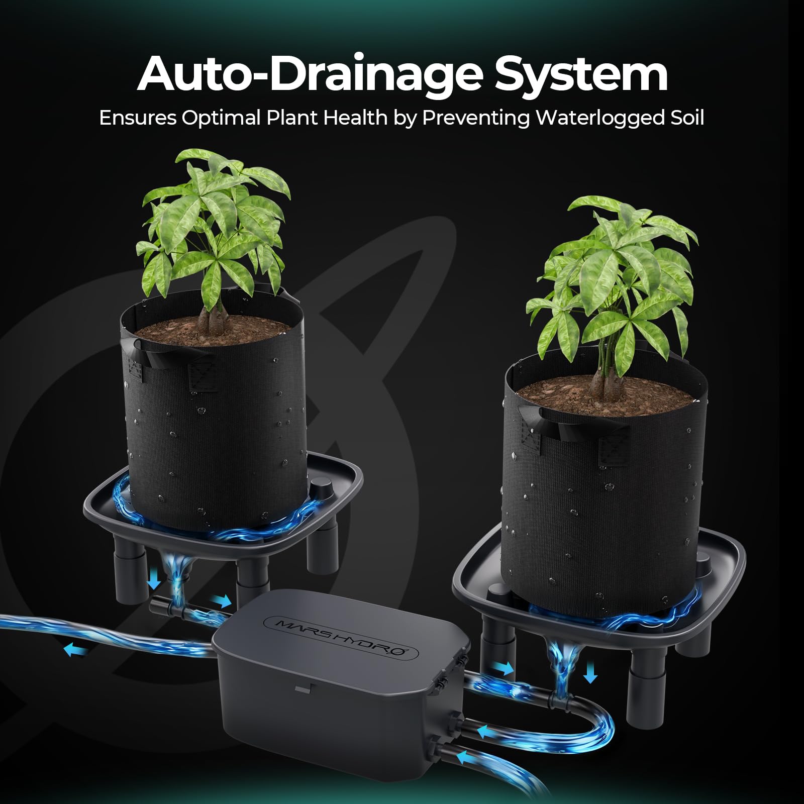 T-joint piping enables fast, modular drainage setup