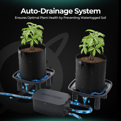 T-joint piping enables fast, modular drainage setup