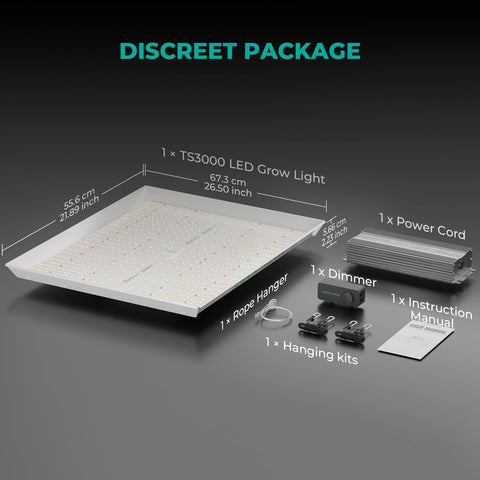 Mars Hydro TS3000 solid build with efficient cooling for long-term use.