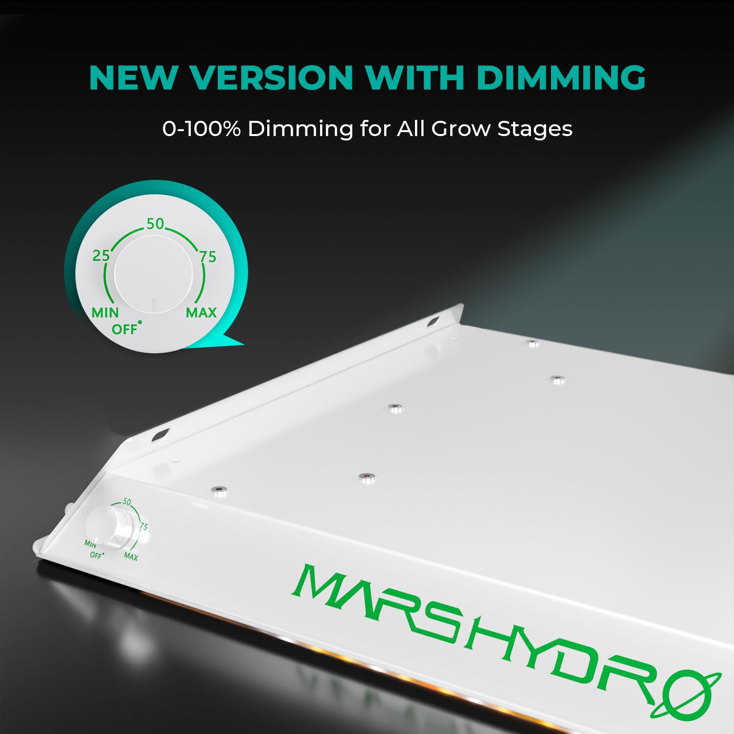Aluminum heat dispersion in TS600 helps maintain steady light intensity
