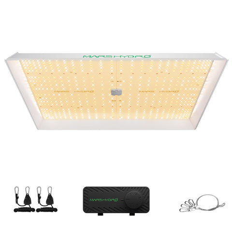 Mars Hydro TSW2000 front view with compact design and even light spread for uniform growth