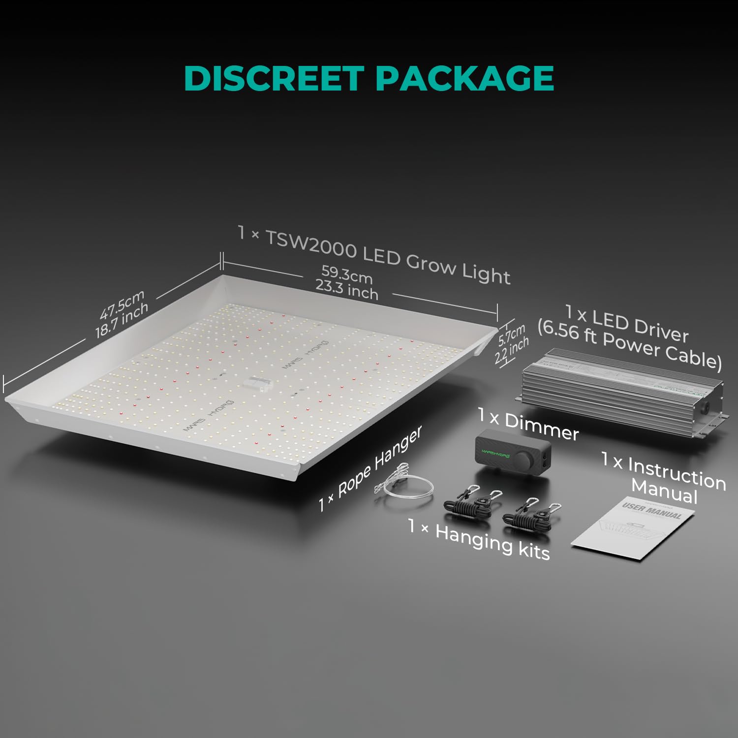 Mars Hydro TSW2000 sunlike full spectrum supports all growth stages