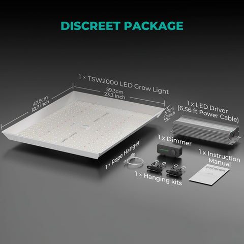 Mars Hydro TSW2000 sunlike full spectrum supports all growth stages