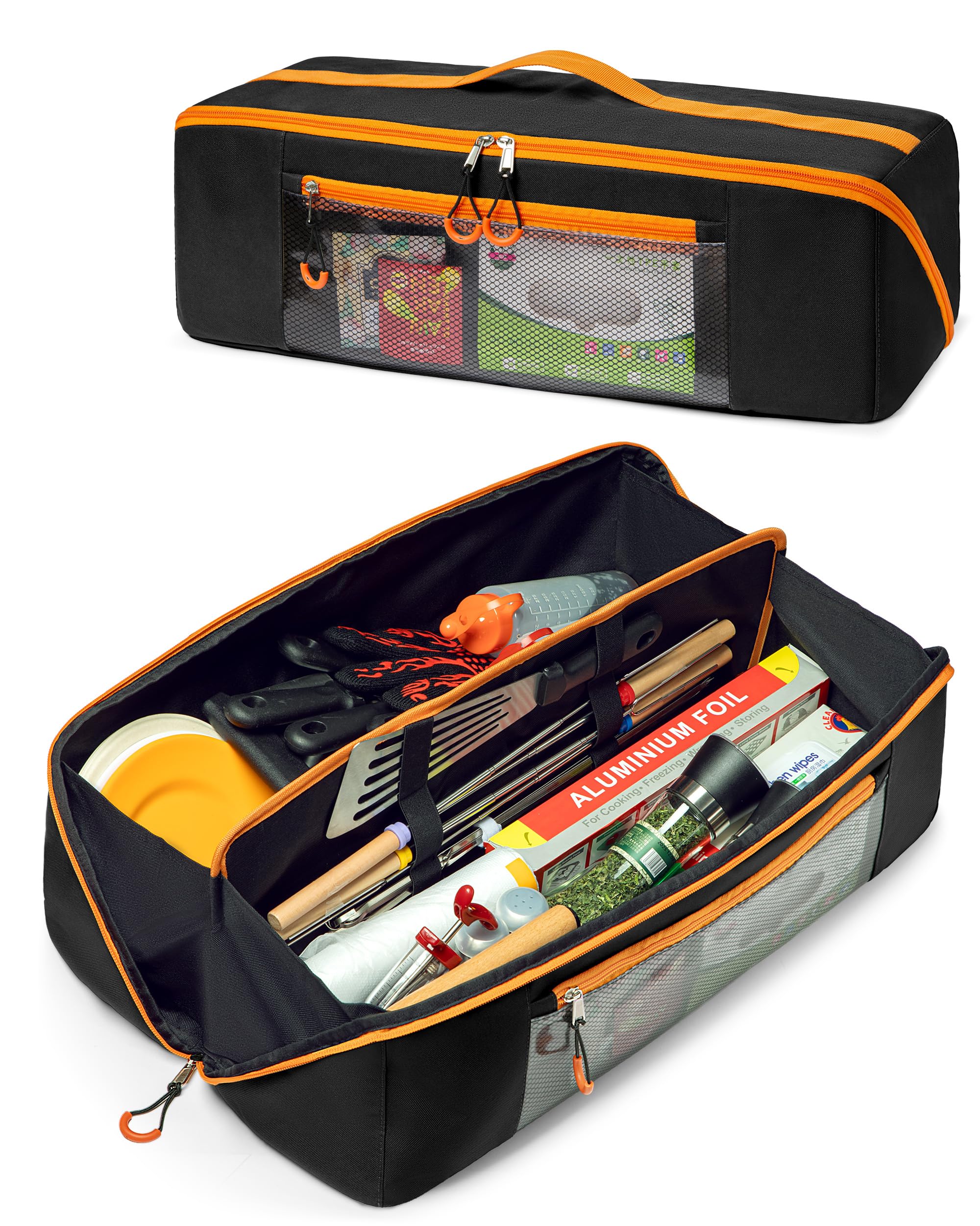 Marscamd 22" grill tool storage bag with wide mouth for easy outdoor access