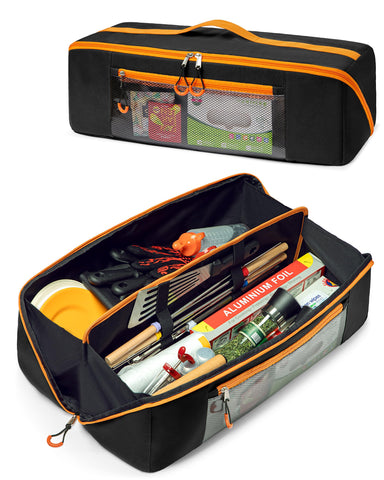 Marscamd 22" grill tool storage bag with wide mouth for easy outdoor access