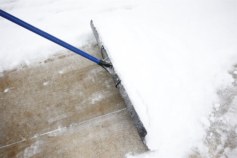 Marshalltown Polar Pusher D-grip improves control during pushing.