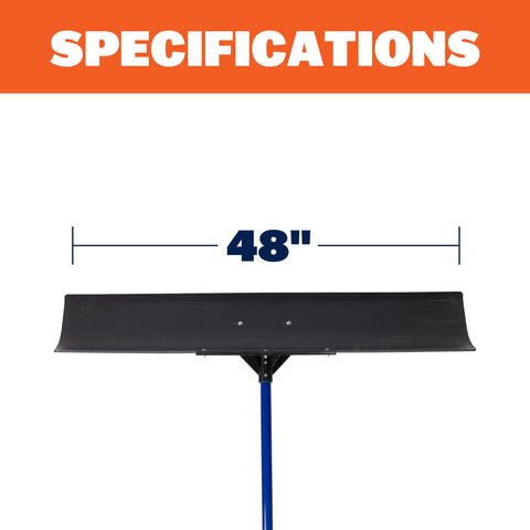 Marshalltown Polar Pusher lightweight design reduces operator fatigue.