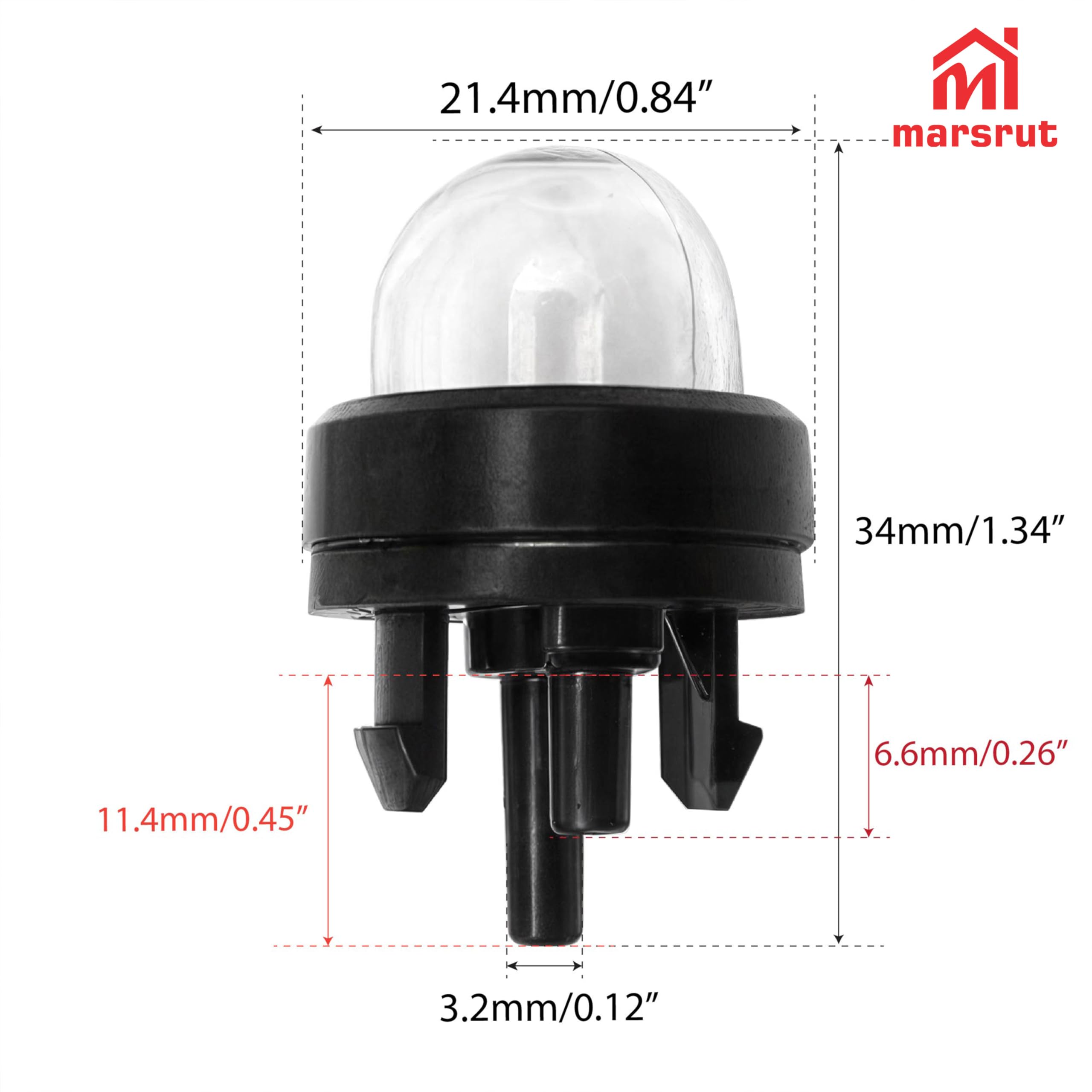 Marsrut primer purge bulb for Ryobi RY3716; easy replacement, reliable carburetor priming.