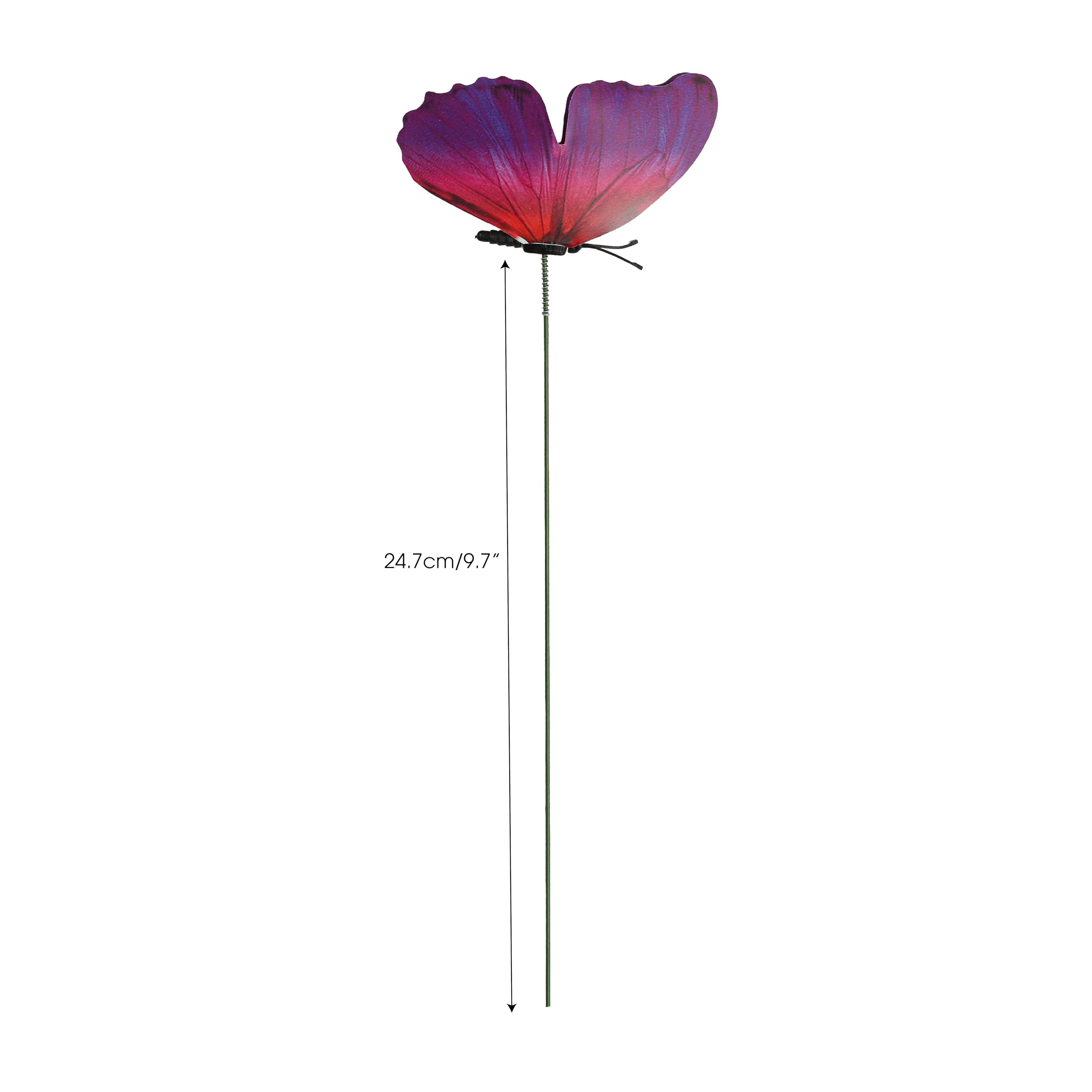 Marsrut stake brightens garden beds for year-round decoration.