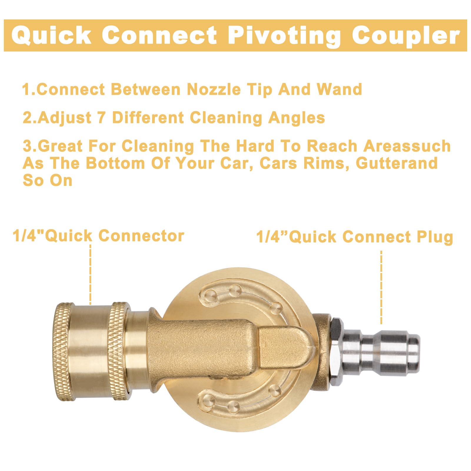 MARSTEK brass and stainless steel construction resists wear during heavy use