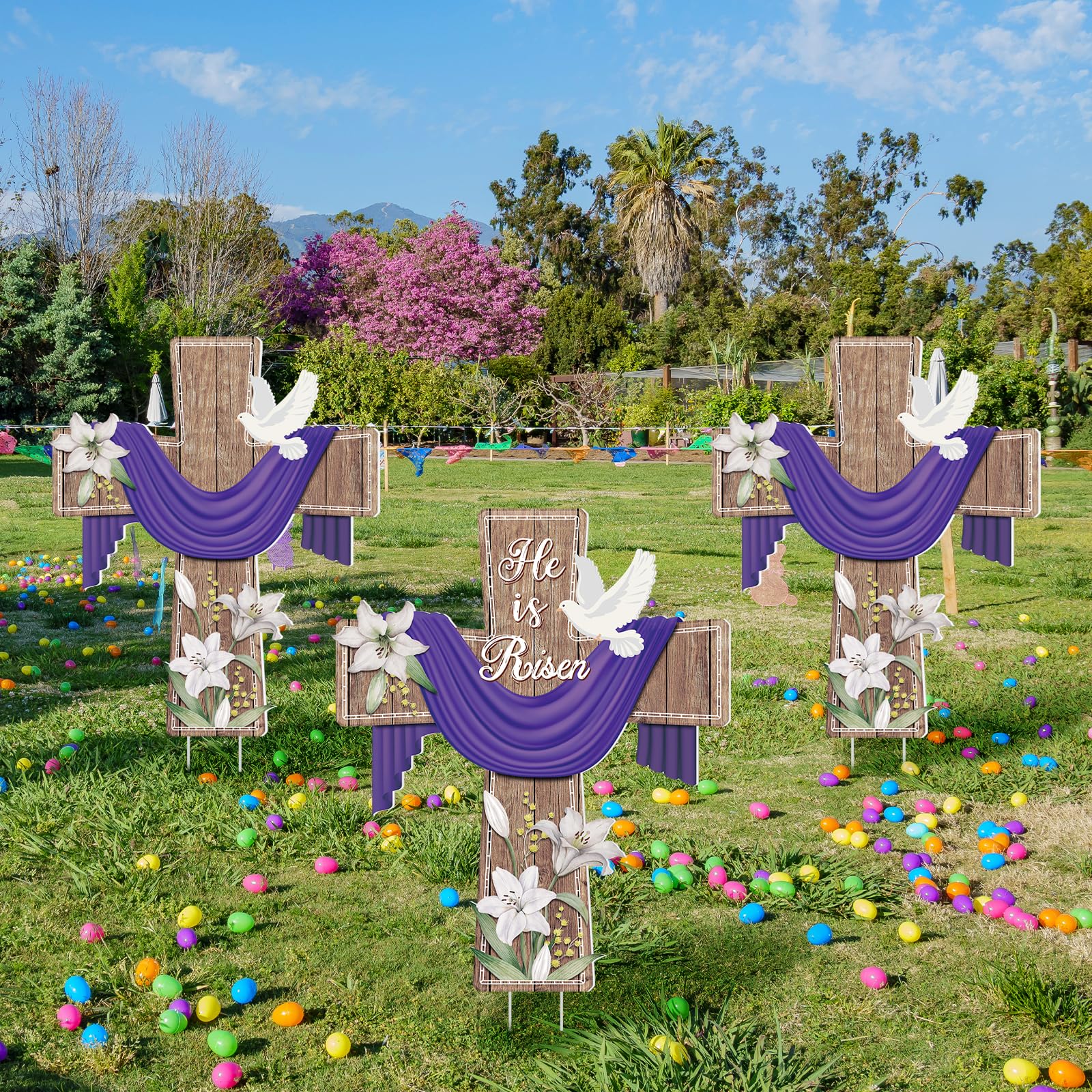 Marsui Easter yard decor set, perfect for porches, lawns, and driveways.