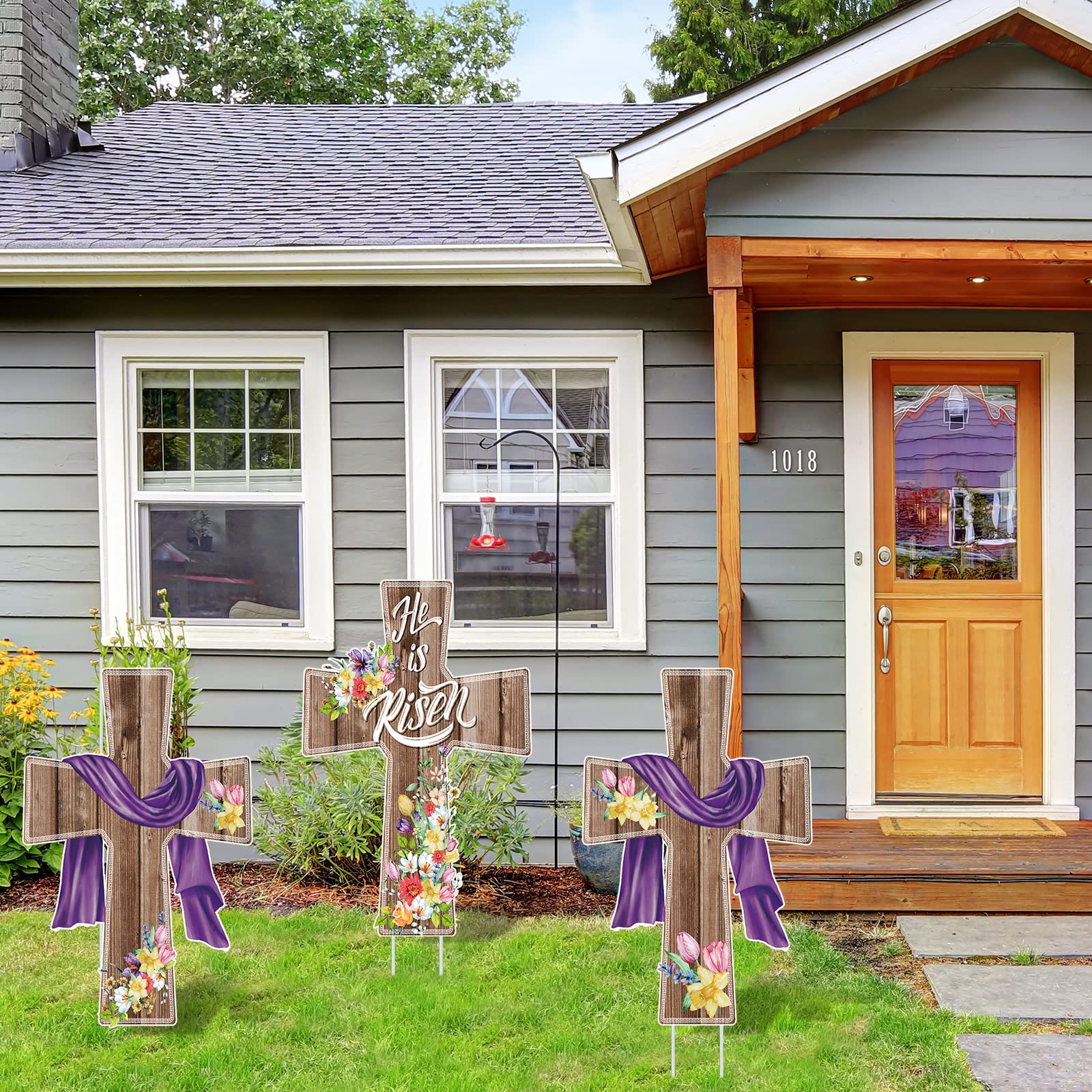 Marsui easy-assembly Easter signs install quickly for decorating