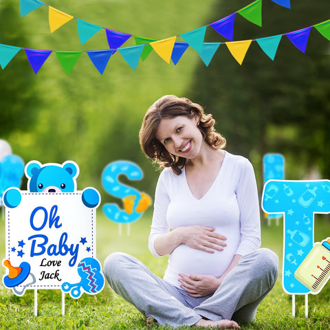 Marsui reusable indoor-outdoor baby sign decor doubles as wall art.