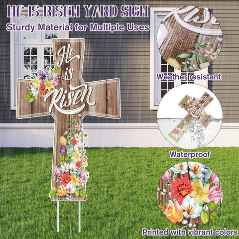 Marsui three-sign Easter set provides durable weather-resistant display