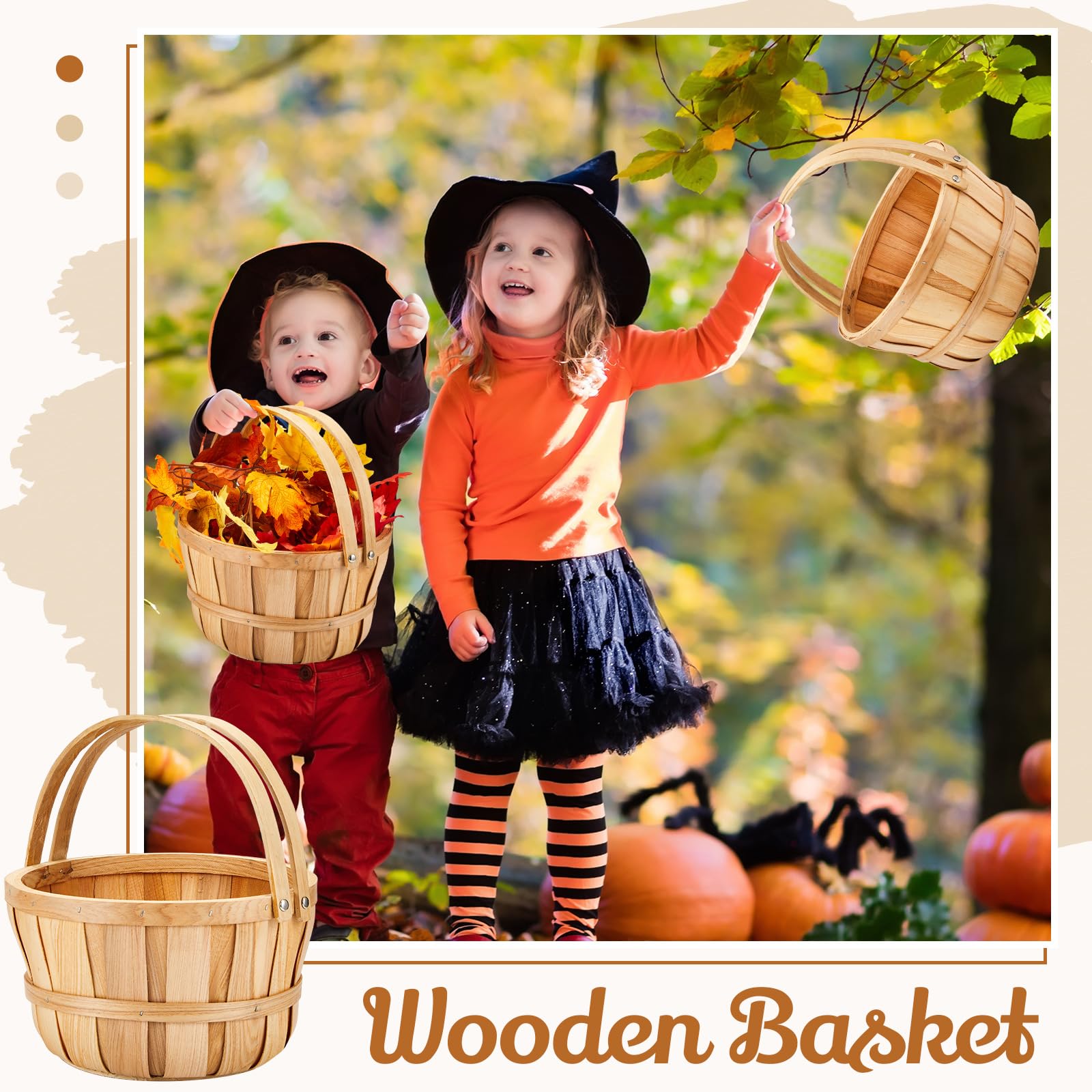 Marsui wooden gift-friendly baskets perfect for decorative storage or gifts