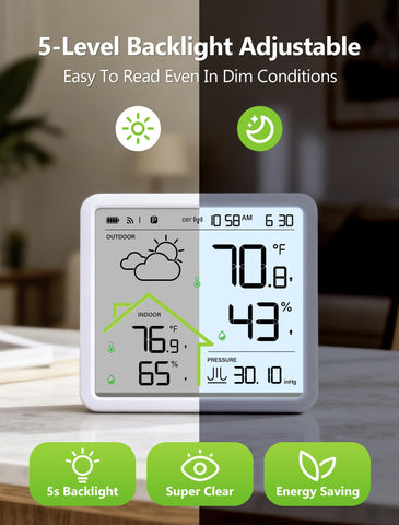 MASHI WWVB atomic clock syncing for accurate time automatically