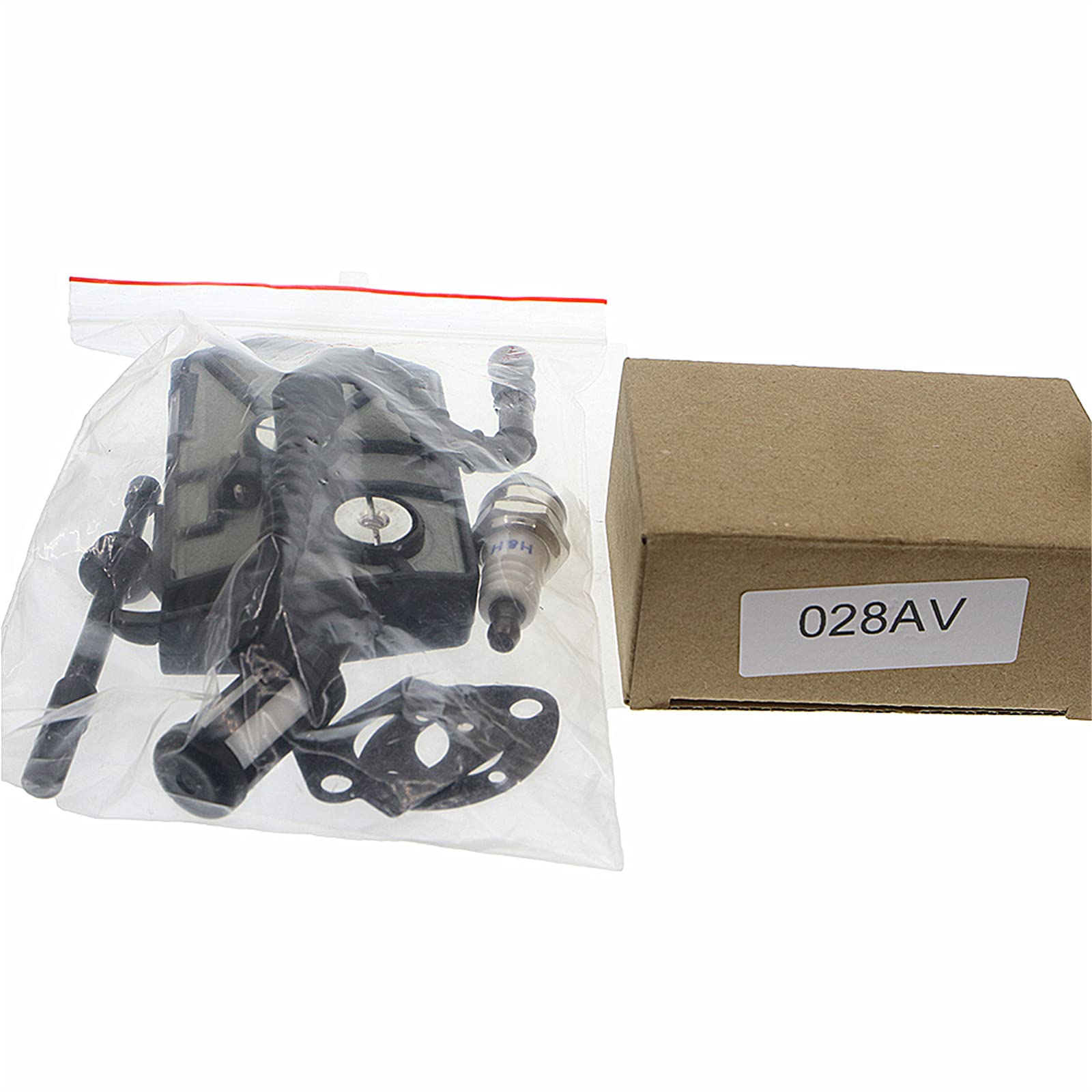 Masnln spark plug and gasket kit simplifies install and reassembly.