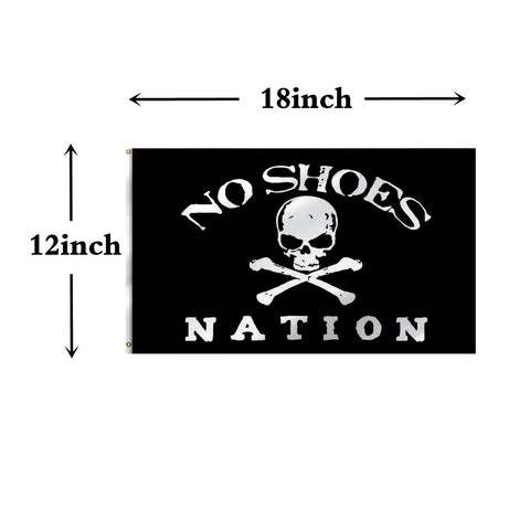 Masquita flag made from 200D polyester, durable outdoor material.