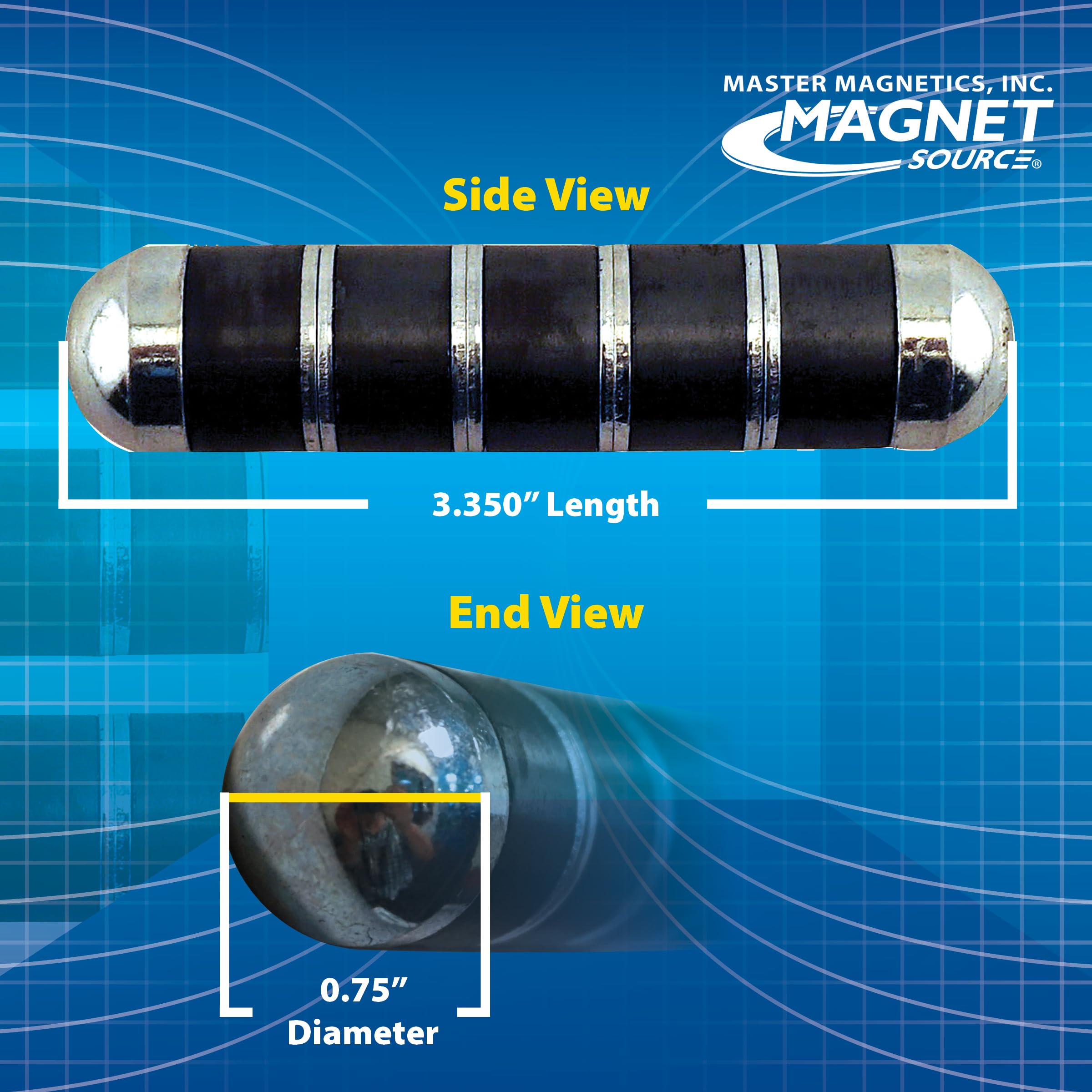 Ceramic magnets on Ru-Master 5 provide strong attraction