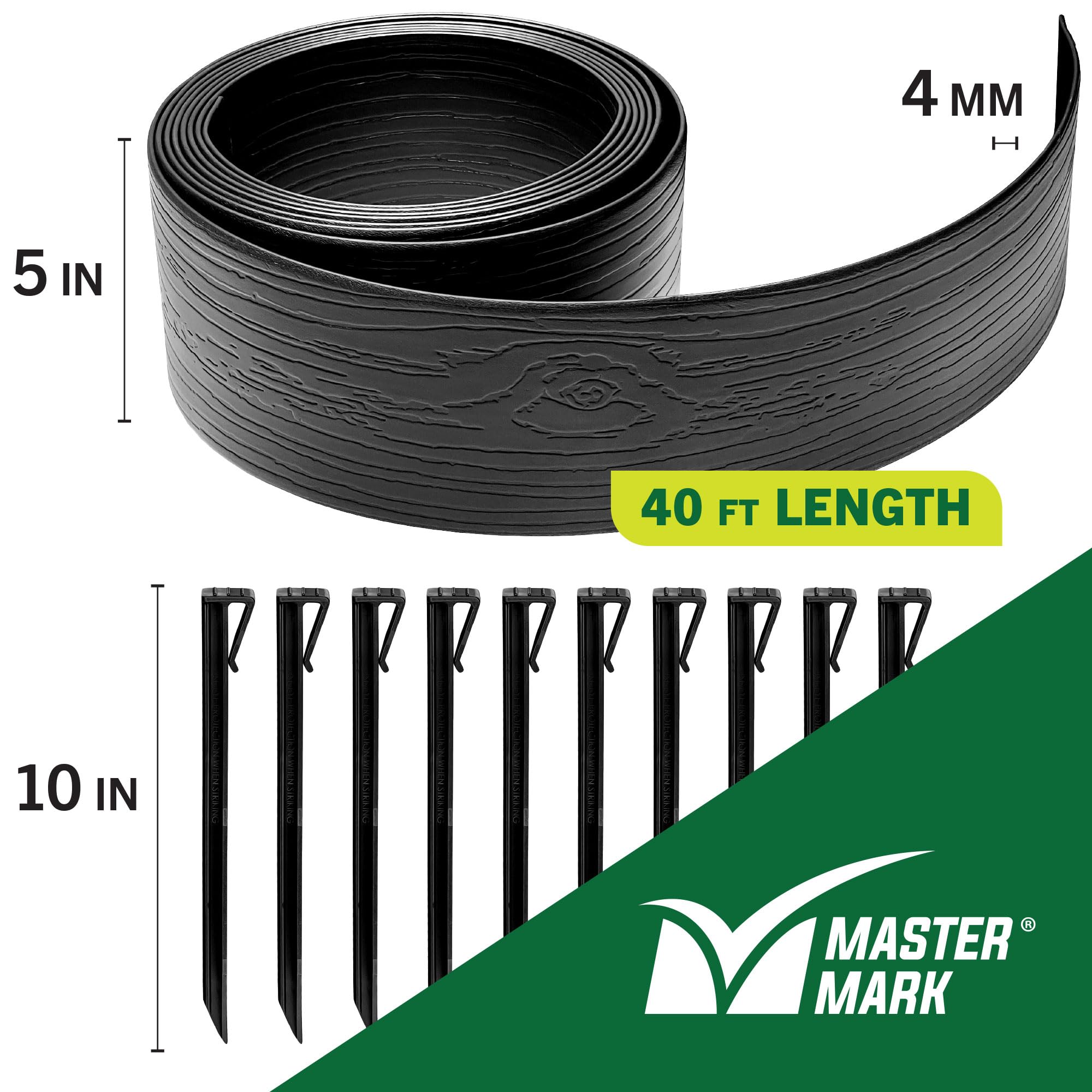 Master Mark 40 ft length creates continuous lawn and path borders