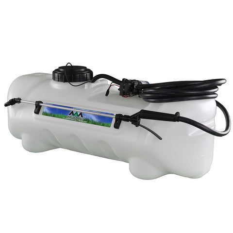 Master Mfg 15-Gallon spot sprayer mounted on an ATV for targeted spraying.