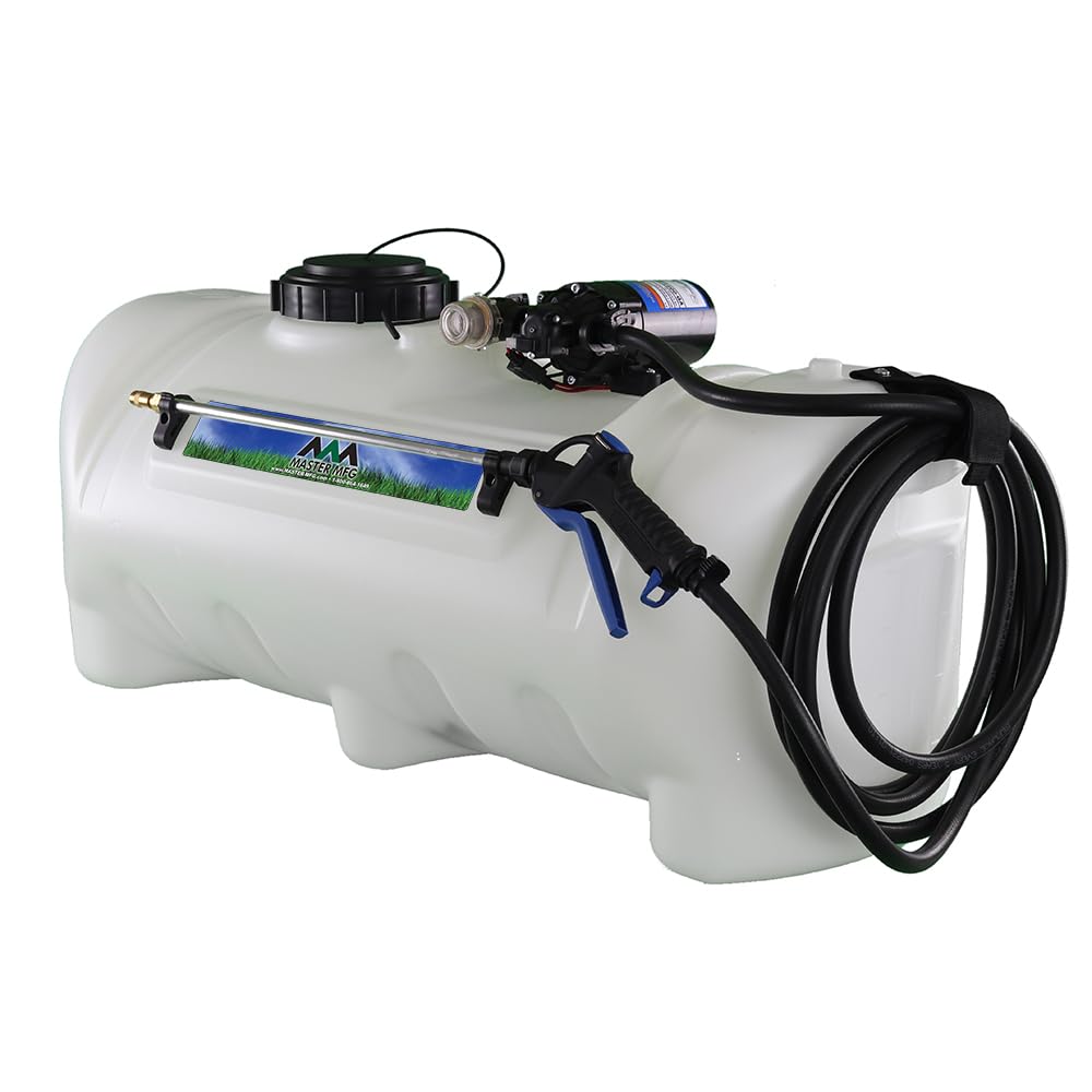 Master Mfg 25-Gallon Deluxe Spot Sprayer front view for targeted outdoor spraying on vehicles.