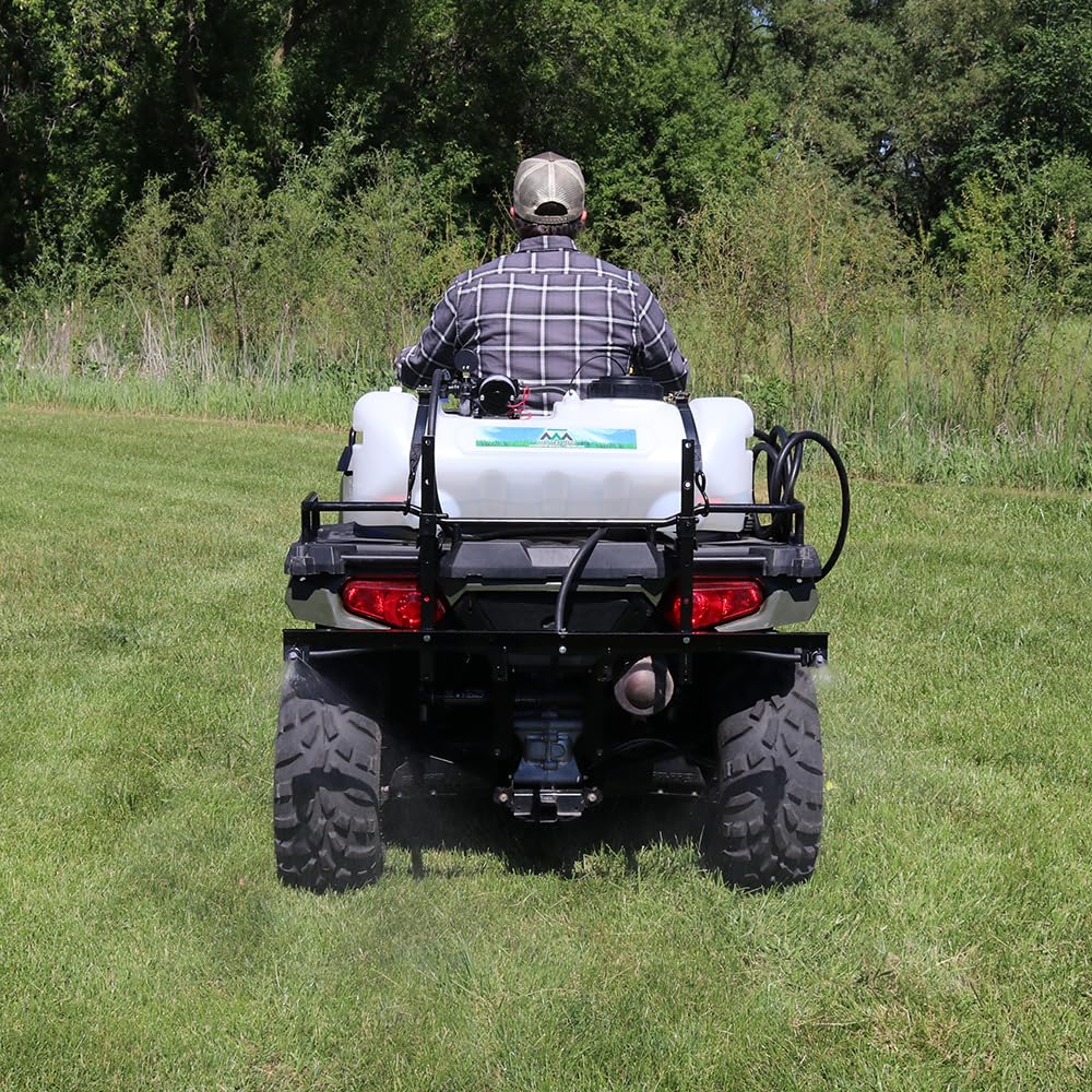 Master Mfg includes mounting straps and quick-attach boom mounts for ATV compatibility.