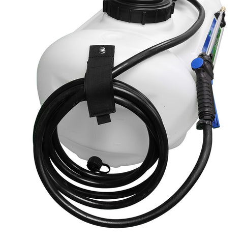 Master Mfg Inline strainer close-up protecting the pump from debris.