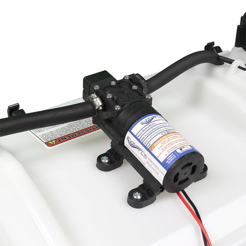 Master Mfg Everflo pump delivers steady 1.0 GPM for reliable spraying.