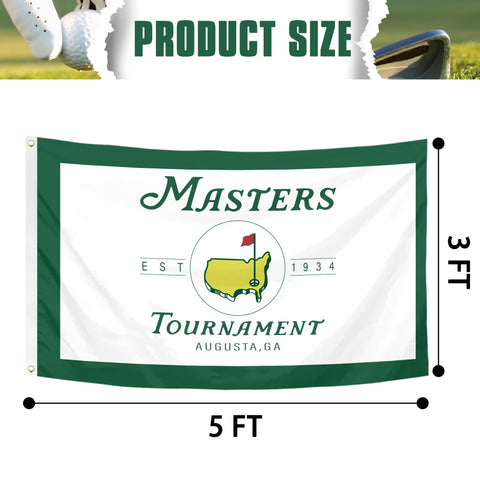 Master Tournament Flag double-sided view keeps symbols readable from both sides