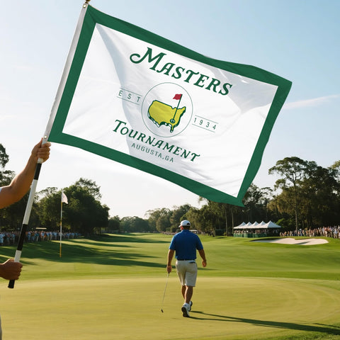 Master Tournament Flag yard display enhances outdoor aesthetics on lawns