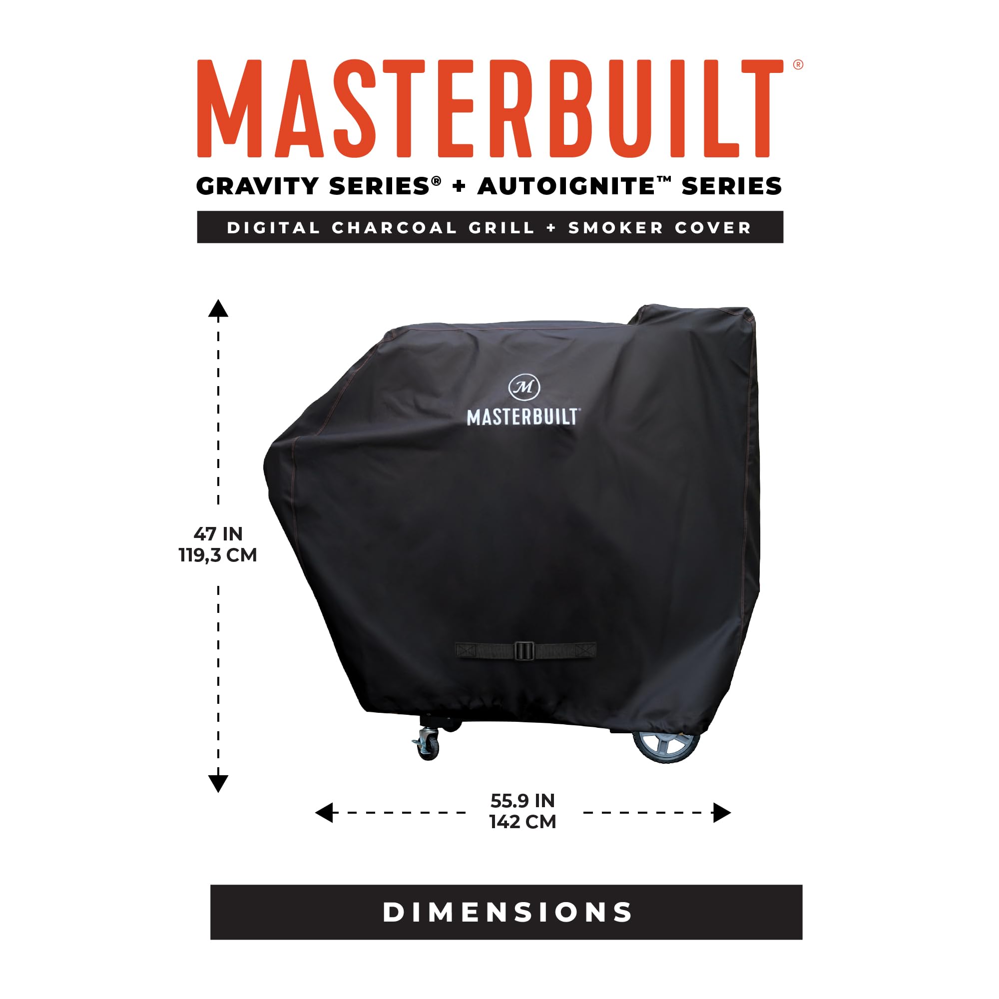 Masterbuilt AutoIgnite Series cover with adjustable drawstring secure fit