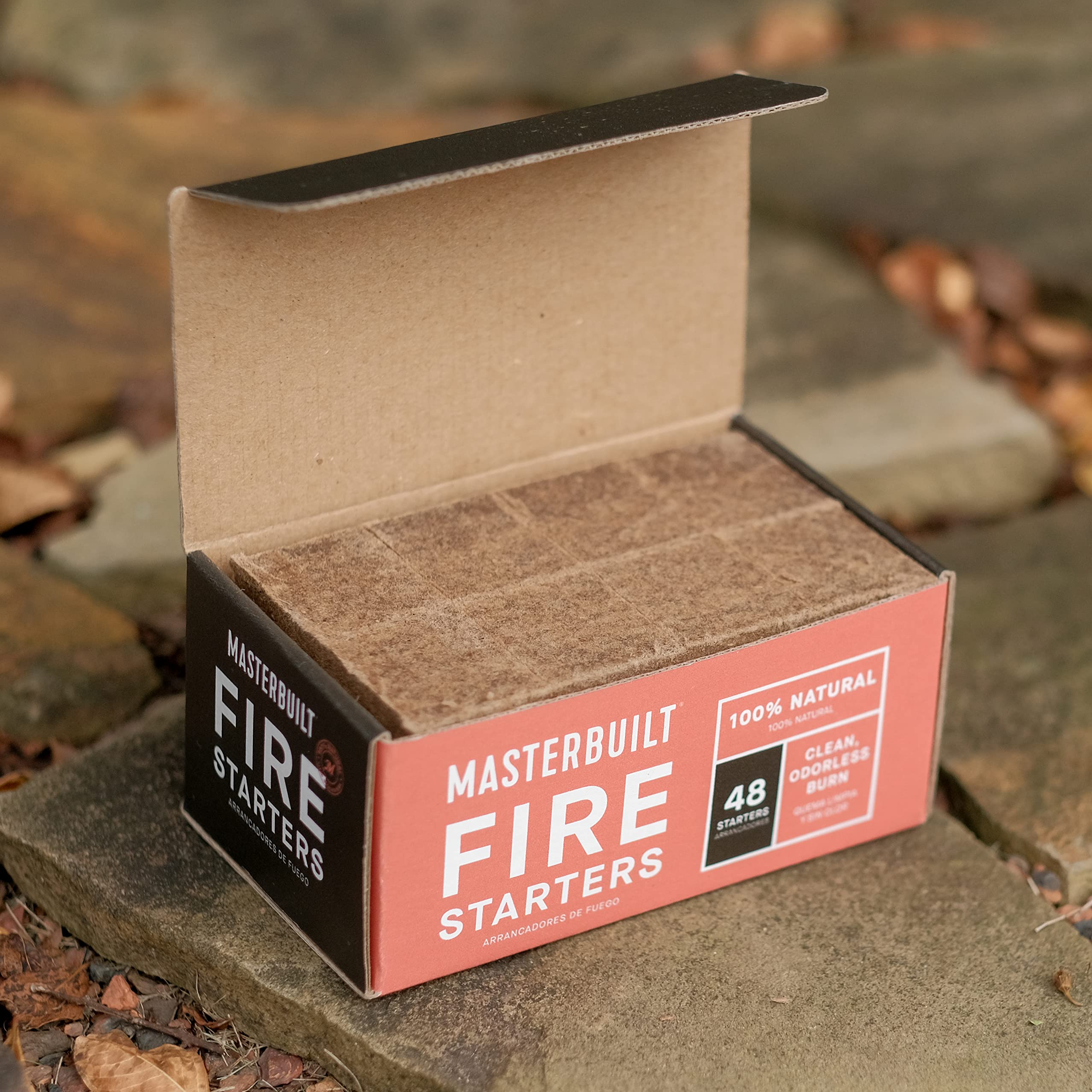 Masterbuilt odorless starters ignite charcoal with minimal smoke