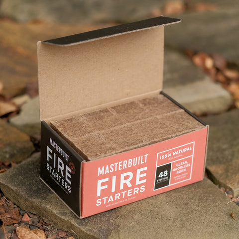 Masterbuilt odorless starters ignite charcoal with minimal smoke