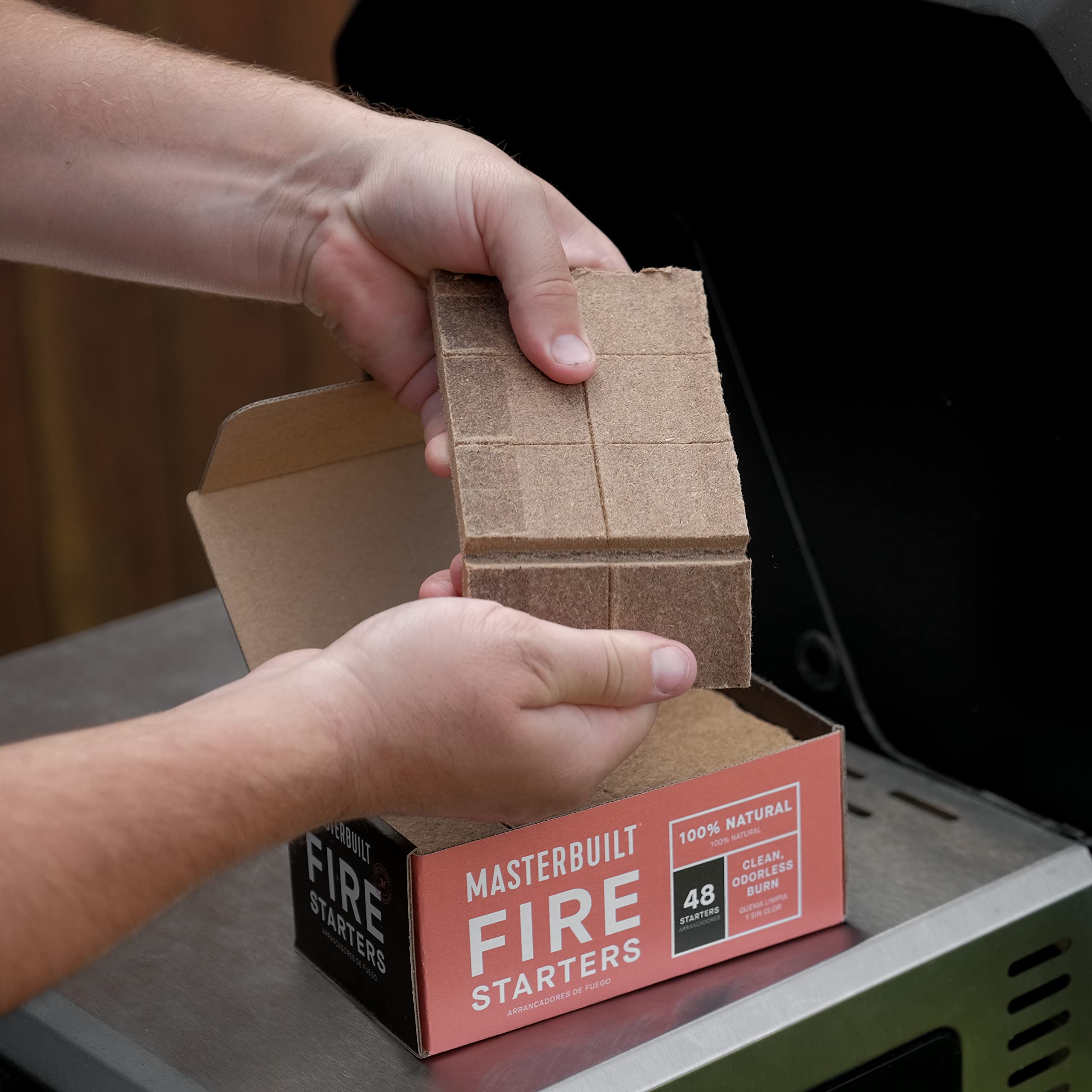 Masterbuilt gravity-series compatibility shown with easy ignition for grills