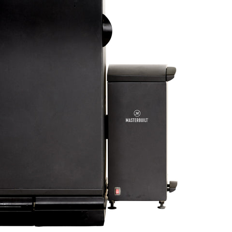 Masterbuilt slow smoker bacon smoking setup for savory, evenly smoked slices.