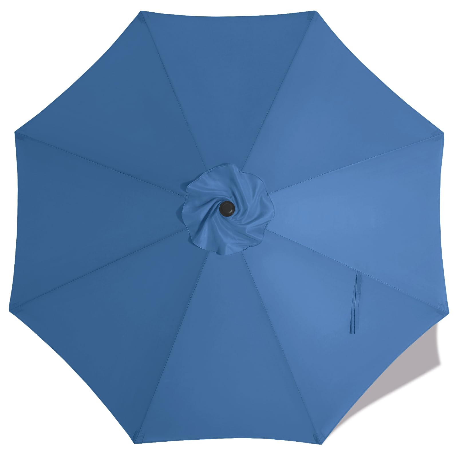 MASTERCANOPY 9 ft replacement canopy for 8-rib umbrellas in dodger blue, enhancing shade.