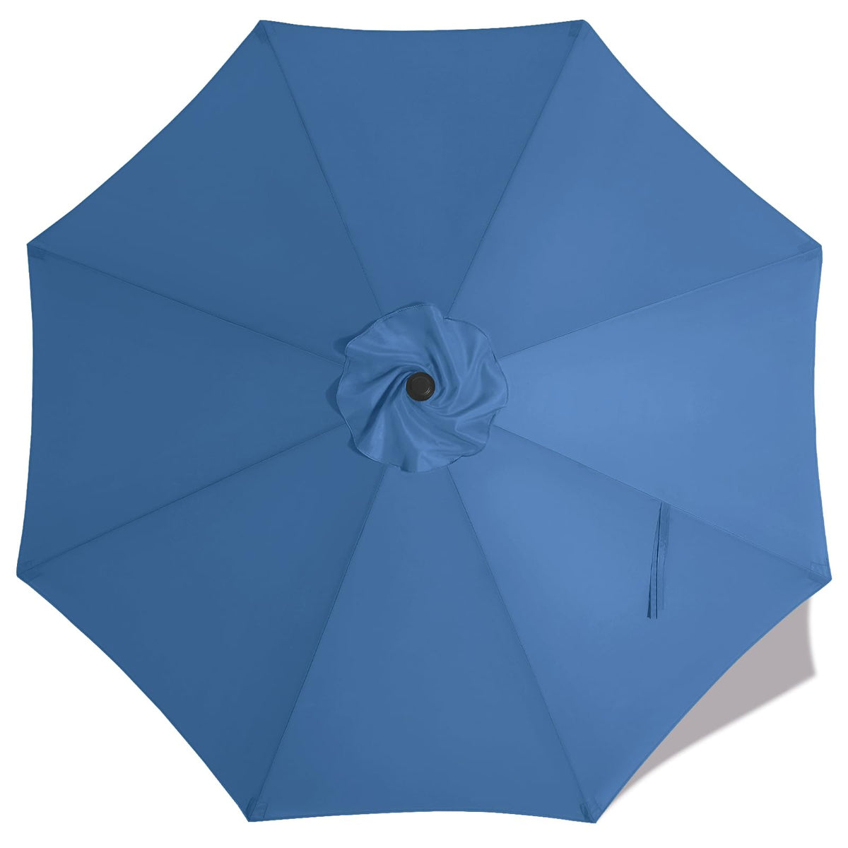 MASTERCANOPY 9 ft replacement canopy for 8-rib umbrellas in dodger blue, enhancing shade.