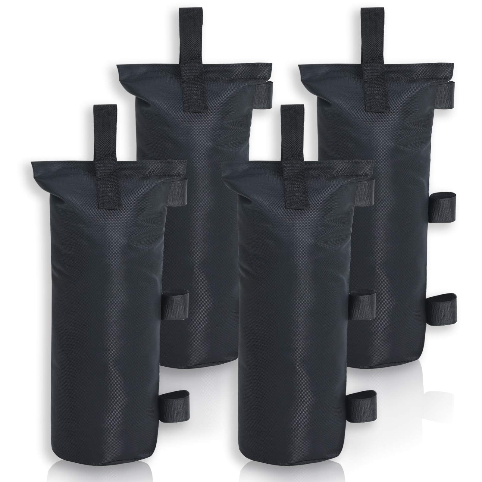 Mastercanopy canopy weight bag front view in black for stable setup.