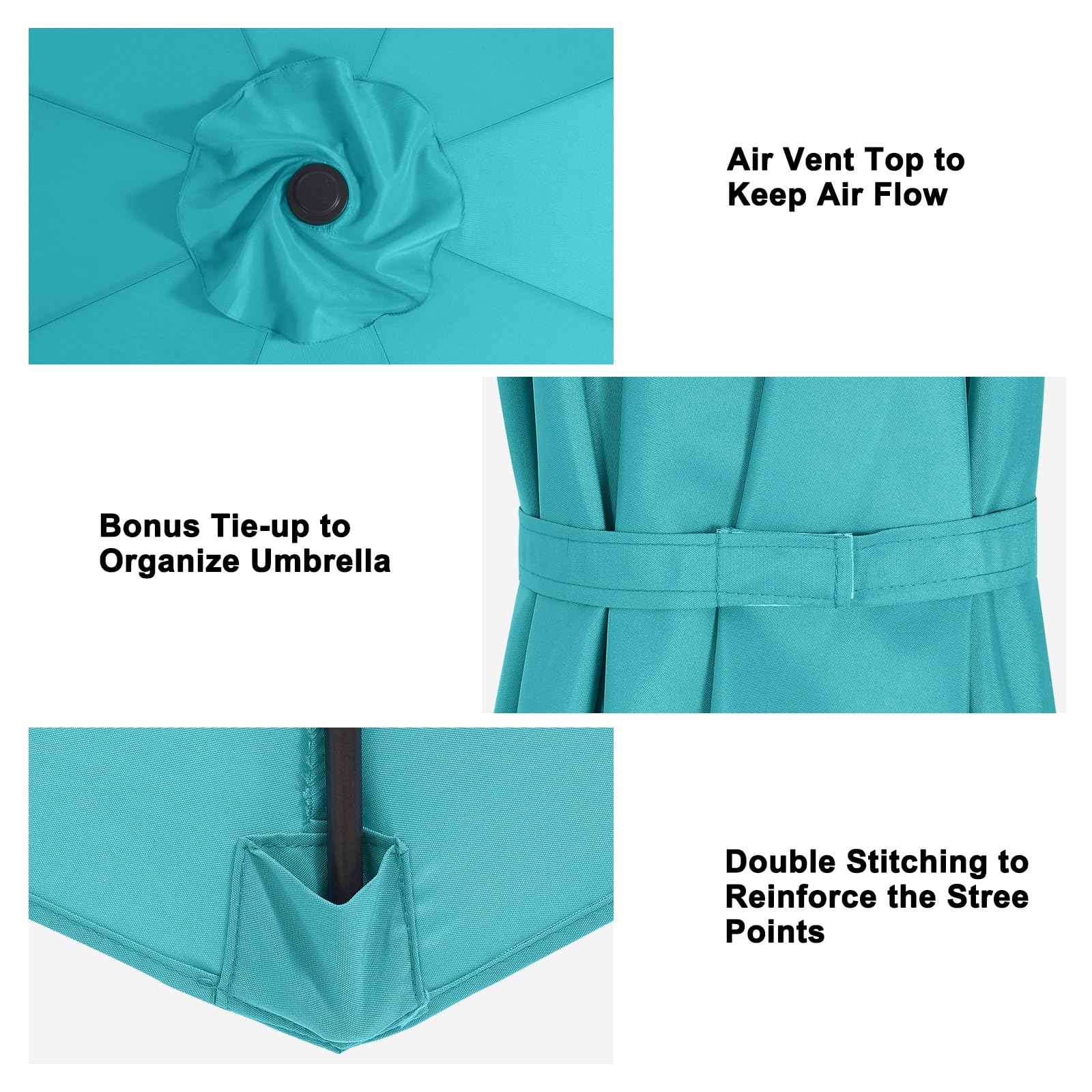 MASTERCANOPY double-layer sewn pocket improves durability