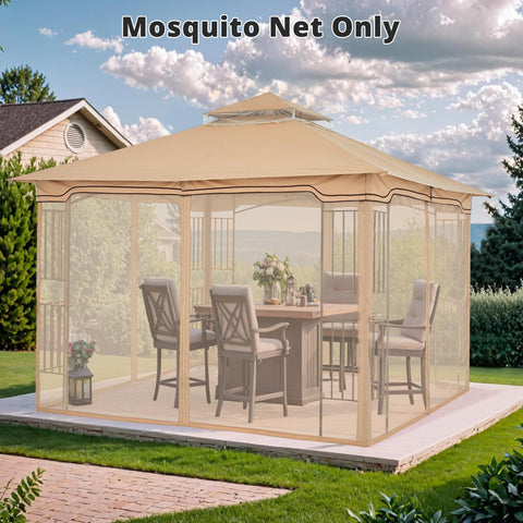 MasterCanopy easy-attach panels fit 10x10 gazebos for quick setup.