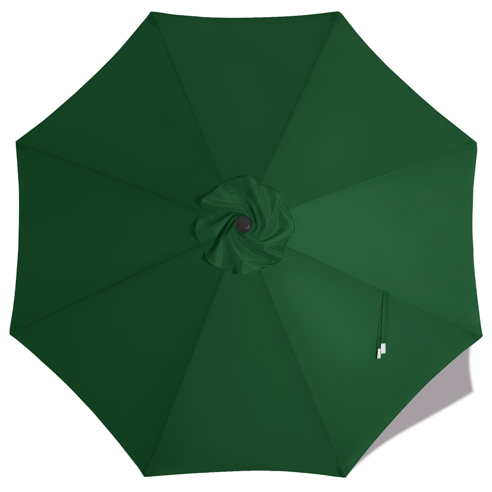 MasterCanopy forest green replacement canopy for 9ft umbrellas providing UV protection and shade
