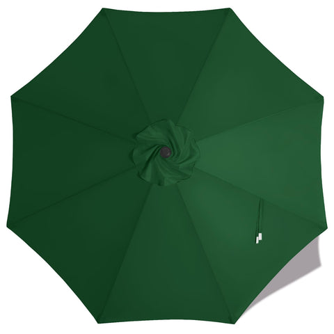 MasterCanopy forest green replacement canopy for 9ft umbrellas providing UV protection and shade