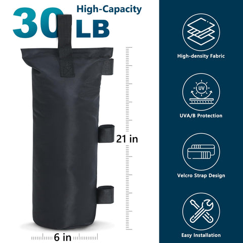 MASTERCANOPY weight bag with easy portability handle for transport.